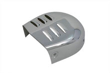 Load image into Gallery viewer, Chrome V-Twin horn cover for electrical systems, showcasing a sleek, polished metal finish designed for V-Twin motorcycle models.
