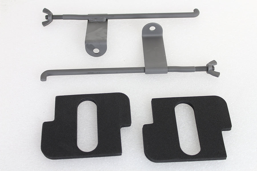 V-TWIN Battery Rod Set with Pads for electrical applications, featuring sturdy rods and protective pads for secure connections.