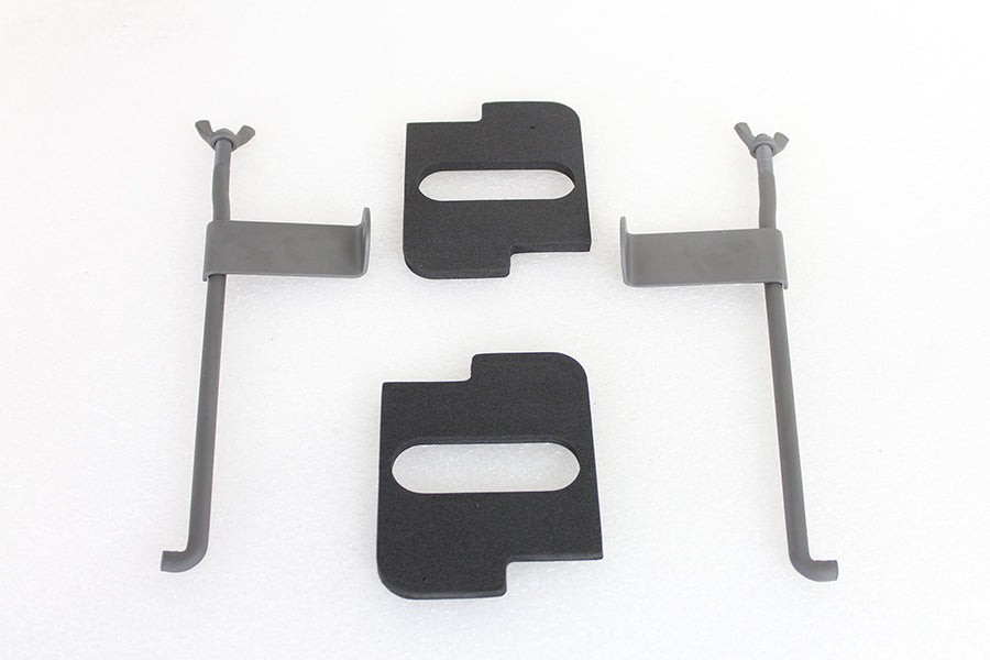 V-TWIN Battery Rod Set with Pads for electrical applications, including metal rods and protective pads on a white background.