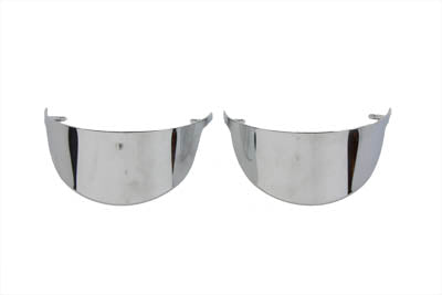 V-TWIN turn signal visor front lighting for motorcycle, with clear lens and durable mounting hardware.