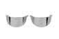 V-TWIN turn signal visor front lighting for motorcycle, with clear lens and durable mounting hardware.