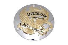 Load image into Gallery viewer, Eagle Spirit Derby Cover Gold Inlay