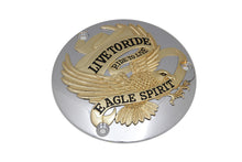 Load image into Gallery viewer, Eagle Spirit Derby Cover Gold Inlay