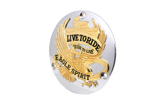 Load image into Gallery viewer, Eagle Spirit Derby Cover Gold Inlay