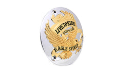 Load image into Gallery viewer, Eagle Spirit Derby Cover Gold Inlay