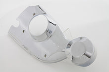 Load image into Gallery viewer, V-TWIN chrome engine cam cover trim, shiny and reflective, designed for V-TWIN motorcycle engines.