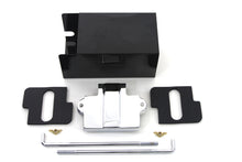 Load image into Gallery viewer, V-TWIN Battery Extension Box Kit for electrical systems, showing the black plastic box with mounting hardware and wiring connections.