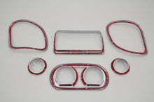Load image into Gallery viewer, Chrome inner fairing trim kit for windshield and sissy bar by American Dresser, featuring polished metal accents for motorcycle styling.