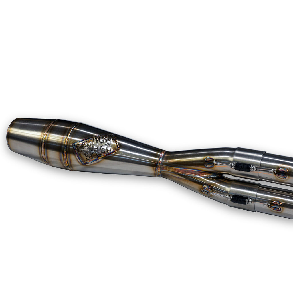 Intmdtr M8 Softail Shorty Cann Brushed Ss
