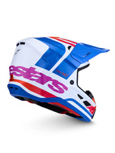 Load image into Gallery viewer, S M7 Core Helmet Ece06/Dot Wht/Blue/Org/Pink Glossy Md