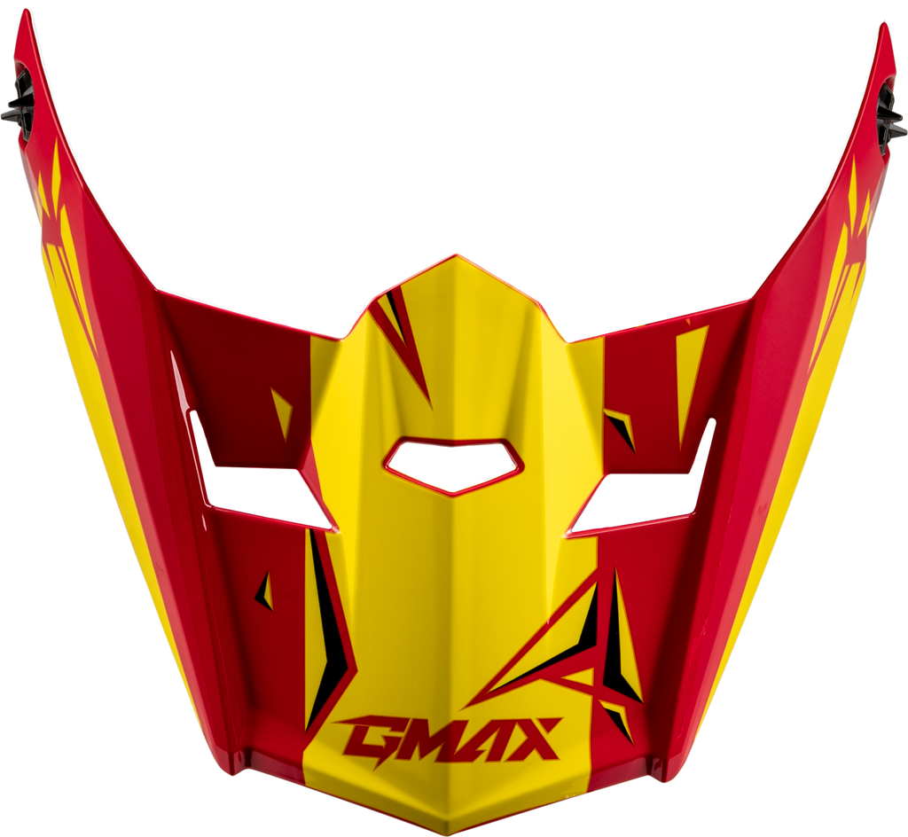 Youth Mx 46y Unstable Visor Red/Yellow Ys Yl