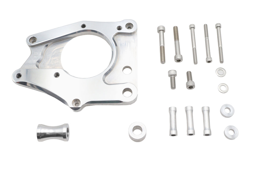 Chrome V-Twin inchX inch sprocket cover for drive line, featuring a sleek, polished finish and detailed design.