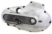 Load image into Gallery viewer, Polished MotorShop Outer Primary Cover for drive line system, shiny metal finish, designed for motorcycle engine protection.