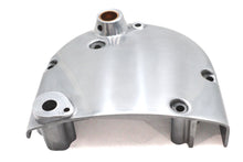 Load image into Gallery viewer, Polished sprocket cover for drive line by Motorshop, showcasing a shiny, durable metal finish on a motorcycle engine component.