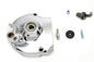 Chrome V-Twin Sprocket Cover Kit for drive line applications, featuring a sleek finish and durable construction.