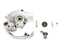 Load image into Gallery viewer, Chrome V-Twin Sprocket Cover Kit for drive line, featuring a sleek and polished finish, designed for V-Twin motorcycle models.