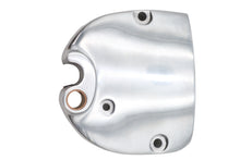 Load image into Gallery viewer, Polished reinforced sprocket cover from MOTORSHOP for drive line applications, showcasing durable metal construction.