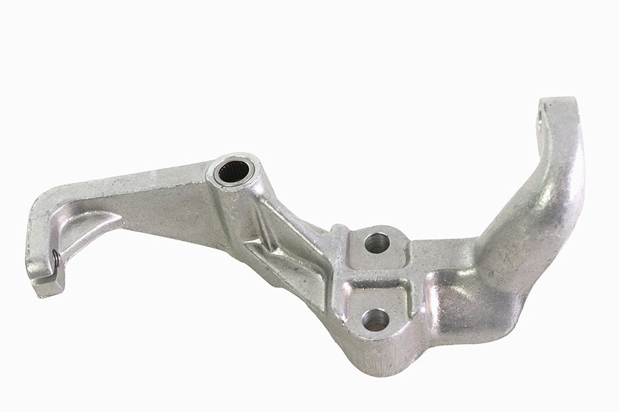 Aluminum handlebar control booster bracket for motorcycles, branded Motorshop, shown with mounting details.