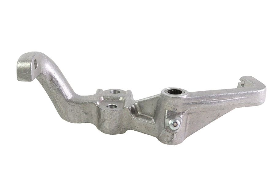 Aluminum handlebar control booster bracket by Motorshop, designed for motorcycle handlebars, shown in black with mounting features.