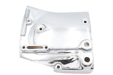 Load image into Gallery viewer, Motorshop chrome sprocket cover for drive line, featuring a shiny chrome finish and detailed design, suited for motorcycle drivetrain.