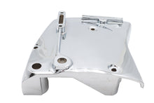 Load image into Gallery viewer, Motorshop Chrome Sprocket Cover for drive line motorcycle, shiny chrome finish, detailed metal construction visible in the image.