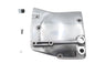 Polished Motorshop drive line sprocket cover with sleek finish, designed for motorcycle drive systems.