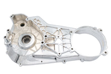 Load image into Gallery viewer, Motorshop Chrome Inner Primary Cover for drive line, shiny chrome finish, detailed close-up of the motorcycle part.