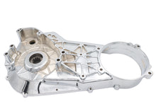Load image into Gallery viewer, Chrome inner primary cover for motorcycle drive line by Motorshop, showcasing a shiny, durable metal part with detailed design.