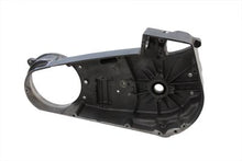 Load image into Gallery viewer, Polished MotorShop inner primary cover for motorcycle drive line, shiny metal finish, detailed close-up of the part.
