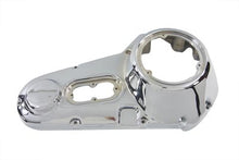 Load image into Gallery viewer, Chrome outer primary cover for drive line by Motorshop, showcasing a sleek, shiny finish on this motorcycle engine component.