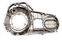 Load image into Gallery viewer, MotorShop chrome outer primary cover for drive line, featuring sleek metallic finish and detailed design.