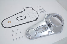 Load image into Gallery viewer, Motorshop Chrome Outer Primary Cover Kit for drive line, showcasing a shiny chrome finish on a motorcycle primary cover.