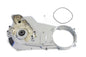 Motorshop Chrome Inner Primary Cover Assembly for drive line, featuring polished chrome finish and detailed design.