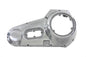 Polished Motorshop drive line outer primary cover with a sleek finish, designed for motorcycle primary drive protection.