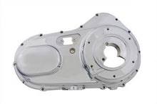 Load image into Gallery viewer, Chrome outer primary cover for motorcycle drive line by Motorshop, showcasing a shiny, polished finish on a sleek metal cover.