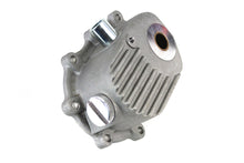 Load image into Gallery viewer, Finned MOTORSHOP Kick Starter Cover for transmission, showcasing the durable metal construction and cooling fins.