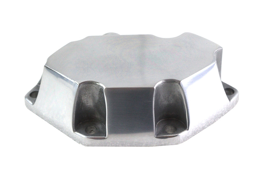Polished clutch release cover from MOTORSHOP for drive line applications, displayed on a clean, reflective surface.