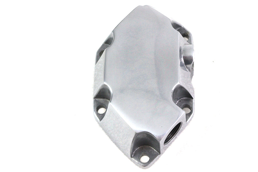 Polished clutch release cover for drive line by Motorshop, showing a shiny metal finish and precise fit for automotive repair.