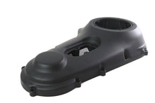 Load image into Gallery viewer, Black Motorshop drive line outer primary cover for motorcycle, showing the sleek, durable primary cover with mounting holes.