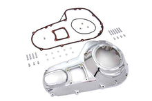 Load image into Gallery viewer, Chrome outer primary cover kit for drive line by Motorshop, featuring polished chrome finish and detailed craftsmanship.