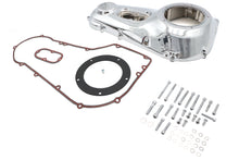 Load image into Gallery viewer, Chrome outer primary cover kit for drive line by Motorshop, showcasing a shiny, durable motorcycle engine cover component.