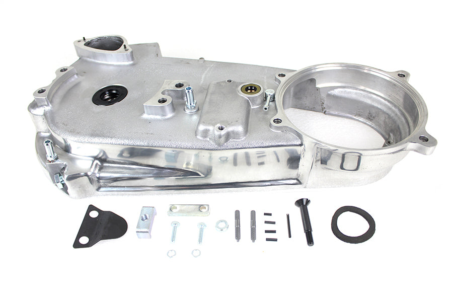 Motorshop Natural Inner Primary Housing Assembly for Drive Line systems, showing metal housing with mounting points.
