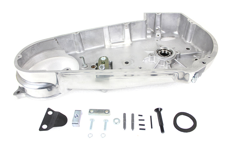 Motorshop natural inner primary housing assembly for drive line, showing detailed metal components and internal structure.