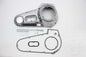 Polished MOTORSHOP drive line outer primary cover kit with a sleek, shiny finish for motorcycle engine protection and style.