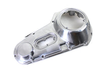 Load image into Gallery viewer, Polished MotorShop outer primary cover kit for drive line, showing shiny metal finish and detailed design.