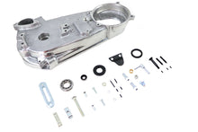Load image into Gallery viewer, Motorshop drive line inner primary cover cast for motorcycle, showcasing the detailed metal construction and finish.