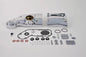 V-TWIN chrome engine cam and sprocket cover set for motorcycle engine, shiny chrome finish with detailed design.