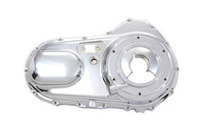Load image into Gallery viewer, MotorShop chrome outer primary cover for drive line, shiny chrome finish, fits motorcycle primary drive system.