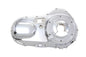 MotorShop chrome outer primary cover for drive line, shiny chrome finish, fits motorcycle primary drive system.