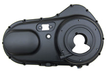 Load image into Gallery viewer, Black Motorshop outer primary cover for drive line, showcasing the durable, sleek motorcycle engine protection component.